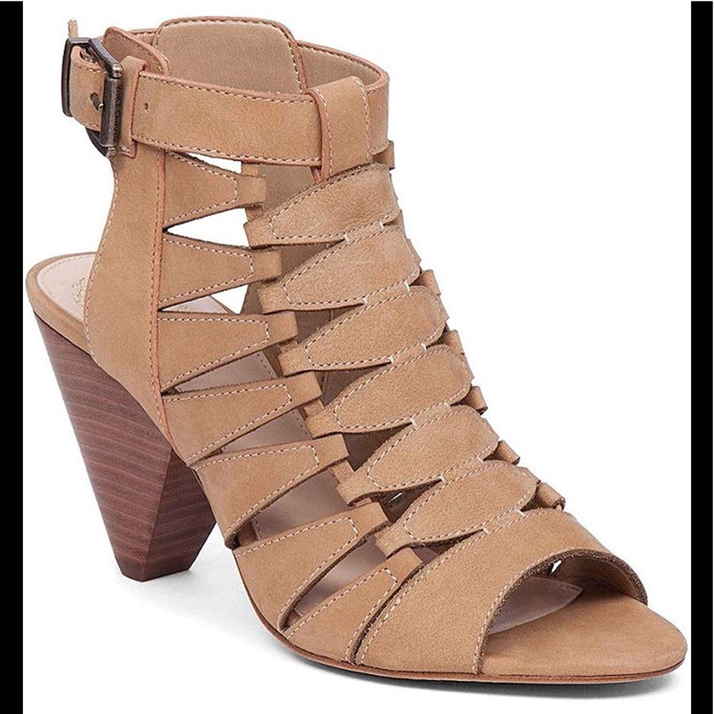 EUC Vince Camuto Elika Tan Nubuck Sandal
